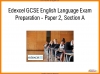 Edexcel GCSE English Language Exam Preparation - Paper 2, Section A Teaching Resources (slide 1/54)